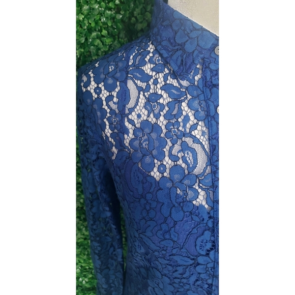 24. J.Crew Classic-fit lace button-up top - Picture 3 of 6